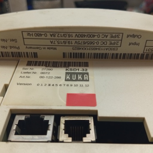 Il servoazionamento KSD1-16 nell’armadio KUKA KR C2 ha smesso di funzionare
